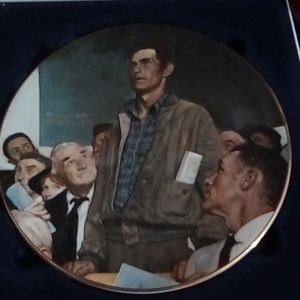 Norman Rockwell 9.5 inch brand new in box  collector plate.